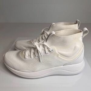Lululemon Chargefeel Mid White Training Workout Gym Sneakers Shoes-Women’s 5